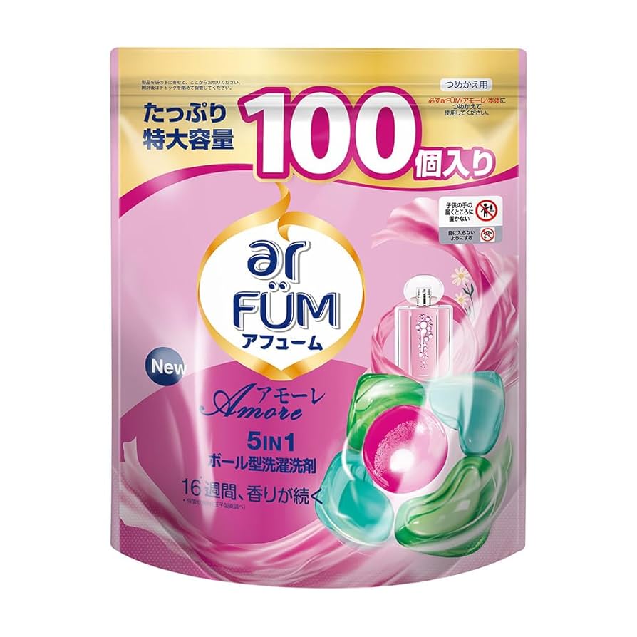 アフューム アモーレ　ランドリーボール　ジェルマジックボール型洗剤　60個×5 arFUM アフューム アモーレ Gel Magic Ball(ジェルマジック